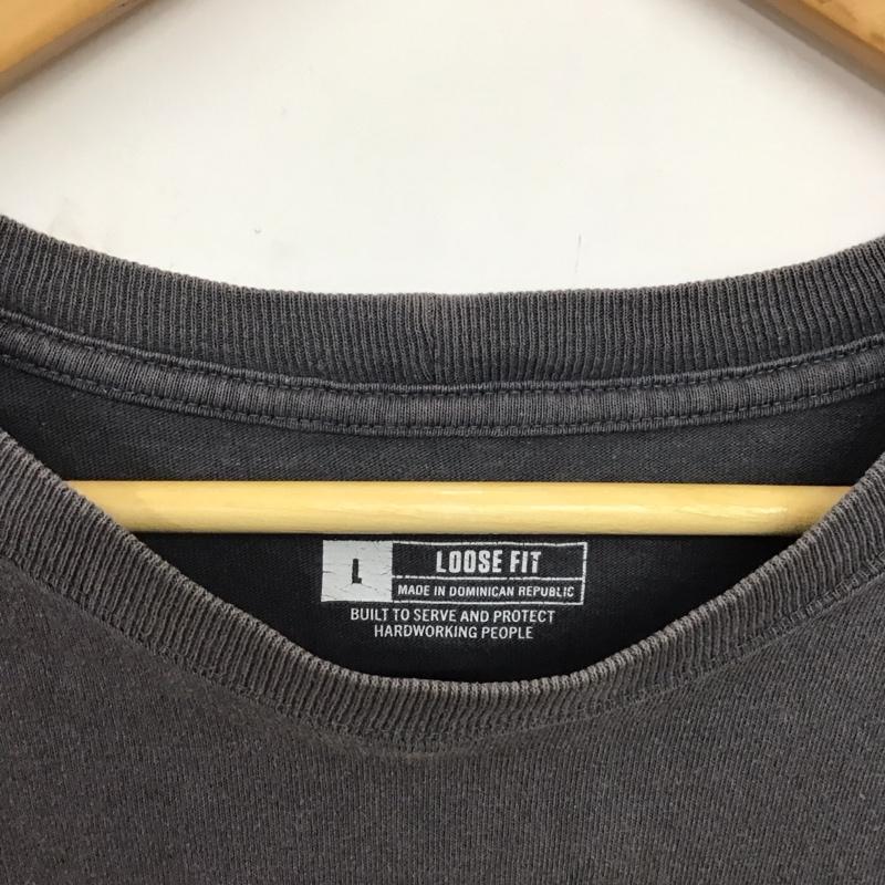 カーハート Carhartt Tシャツ 半袖 半袖カットソー プリントTシャツ クルーネックカットソー L ロゴ、文字 灰 / グレー / gray メンズ USED 古着 中古 10158471