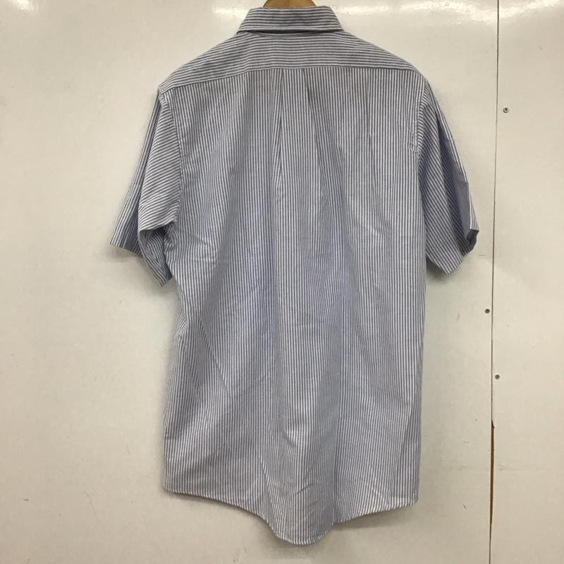 レッドキャップ RED KAP シャツ、ブラウス 半袖 半袖シャツ ストライプシャツ ボタンダウンシャツ ストライプ 白 / ホワイト / white X 水色 / ライトブルー / メンズ USED 古着 中古 10158474