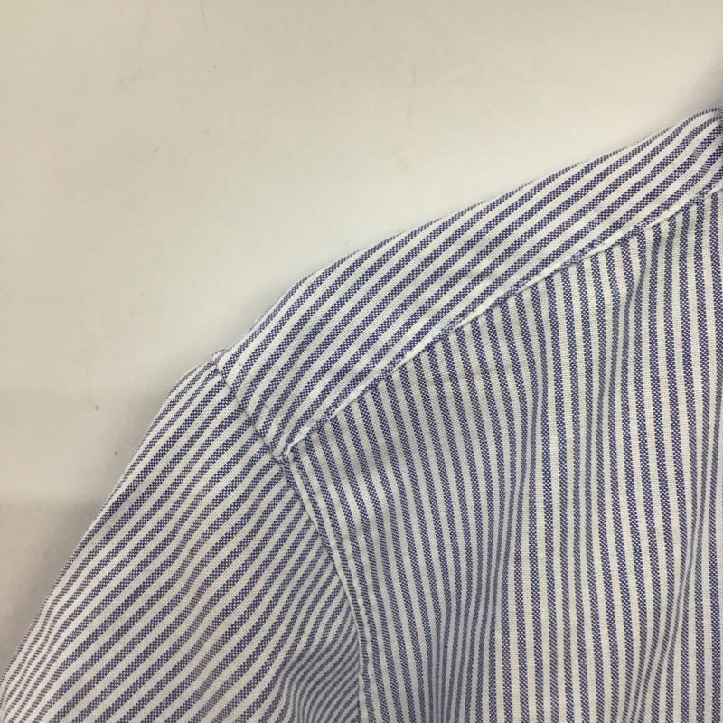 レッドキャップ RED KAP シャツ、ブラウス 半袖 半袖シャツ ストライプシャツ ボタンダウンシャツ ストライプ 白 / ホワイト / white X 水色 / ライトブルー / メンズ USED 古着 中古 10158474