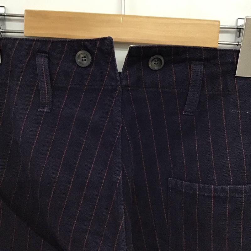 トロフィークロージング TROPHY CLOTHING パンツ ワークパンツ、ペインターパンツ ワイドパンツ カジュアルパンツ ワークパンツ 34 ストライプ 紺 / ネイビー / navy メンズ USED 古着 中古 10158475