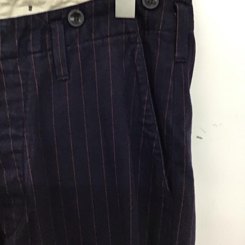 トロフィークロージング TROPHY CLOTHING パンツ ワークパンツ、ペインターパンツ ワイドパンツ カジュアルパンツ ワークパンツ 34 ストライプ 紺 / ネイビー / navy メンズ USED 古着 中古 10158475