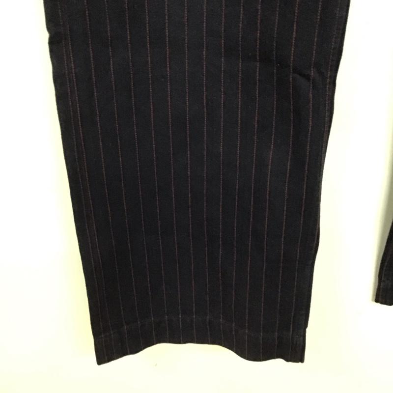 トロフィークロージング TROPHY CLOTHING パンツ ワークパンツ、ペインターパンツ ワイドパンツ カジュアルパンツ ワークパンツ 34 ストライプ 紺 / ネイビー / navy メンズ USED 古着 中古 10158475