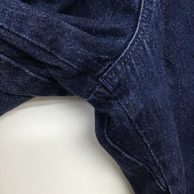 リー Lee パンツ デニム、ジーンズ デニムパンツ ワイドパンツ カジュアルパンツ L 無地 インディゴ / インディゴ / Indigo メンズ USED 古着 中古 10158478