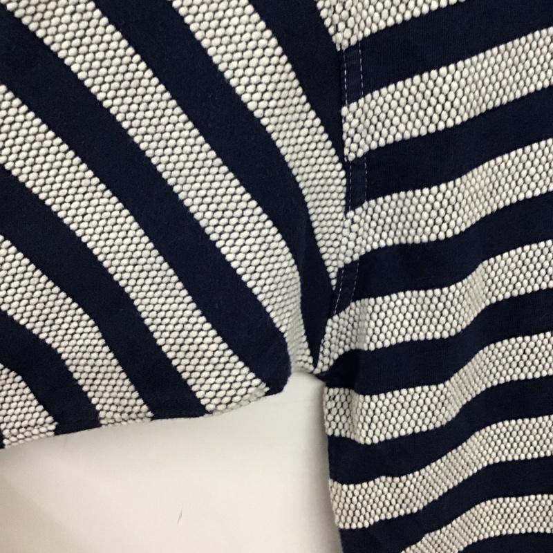スターター STARTER ポロシャツ 半袖 半袖ポロシャツ カラーシャツ 半袖カットソー L ボーダー柄 紺 / ネイビー / navy メンズ USED 古着 中古 10158481