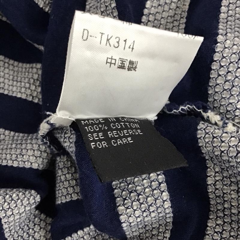 スターター STARTER ポロシャツ 半袖 半袖ポロシャツ カラーシャツ 半袖カットソー L ボーダー柄 紺 / ネイビー / navy メンズ USED 古着 中古 10158481