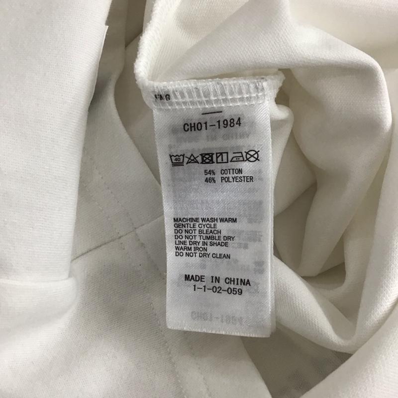 チャムス CHUMS Tシャツ 半袖 半袖カットソー プリントTシャツ クルーネックカットソー S プリント 白 / ホワイト / white メンズ USED 古着 中古 10158482