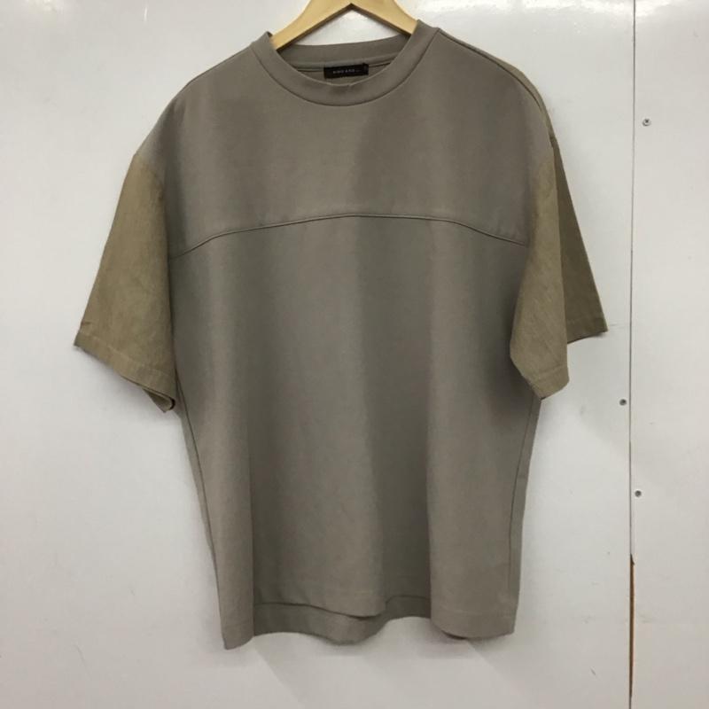 ニコアンド niko and... Tシャツ 半袖 半袖カットソー プリントTシャツ クルーネックカットソー L 無地 灰 / グレー / gray メンズ USED 古着 中古 10158483