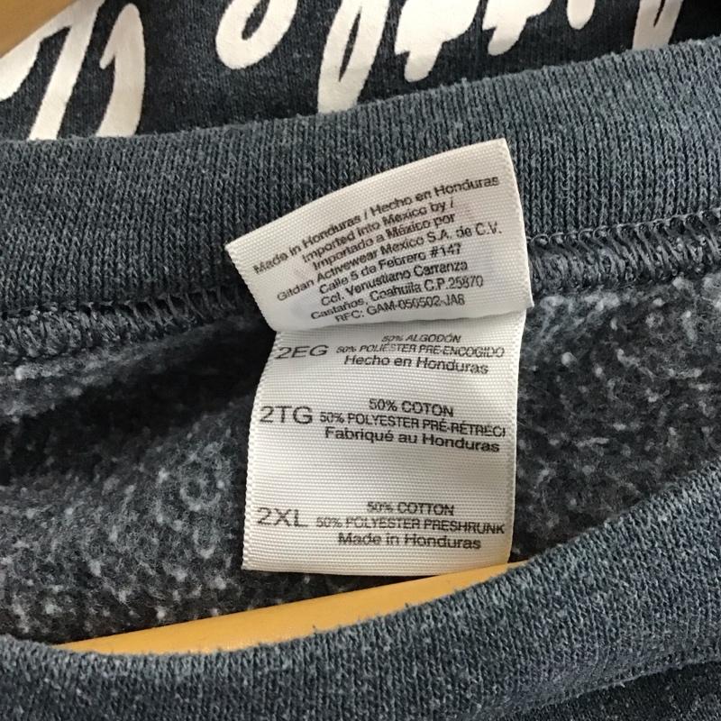 古着 USED トレーナー 長袖 長袖トレーナー スウェット クルーネック プルオーバー XXL プリント 紺 / ネイビー / navy メンズ USED 古着 中古 10158484