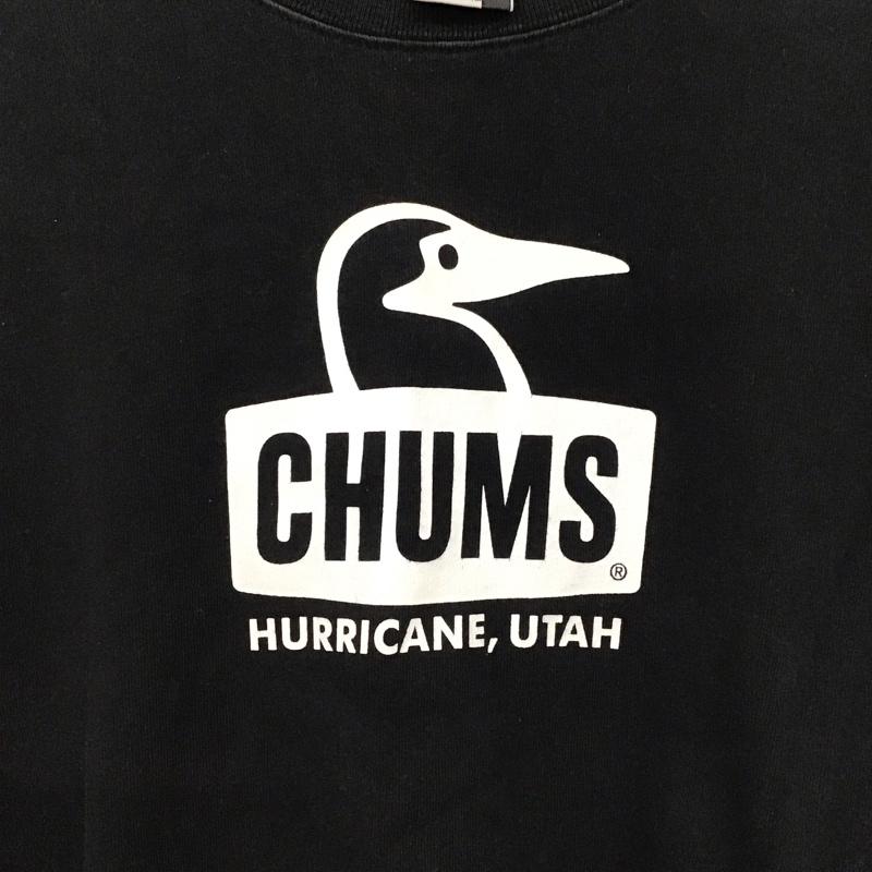 チャムス CHUMS カットソー 長袖 長袖カットソー プリントTシャツ クルーネック S プリント ダークグレー / ダークグレー / メンズ USED 古着 中古 10158486