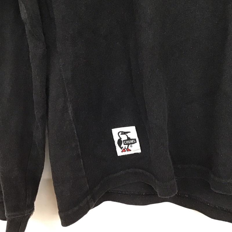 チャムス CHUMS カットソー 長袖 長袖カットソー プリントTシャツ クルーネック S プリント ダークグレー / ダークグレー / メンズ USED 古着 中古 10158486