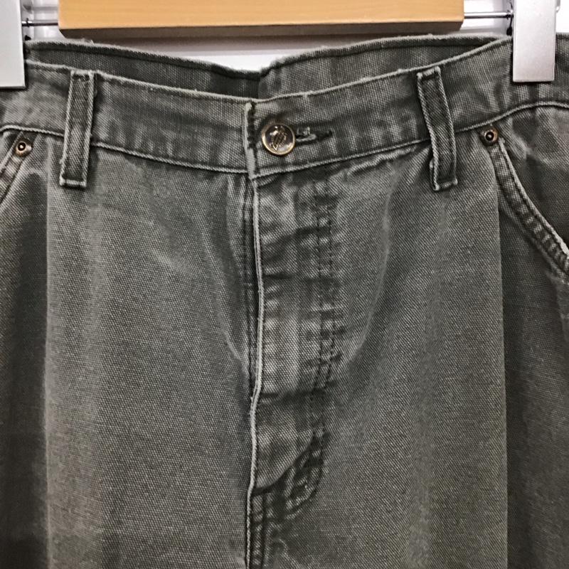 ディッキーズ Dickies パンツ デニム、ジーンズ ワークパンツ デニムパンツ ワイドパンツ 36 ロゴ、文字 カーキ / カーキ / khaki メンズ USED 古着 中古 10158487