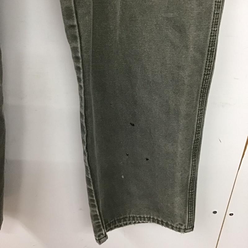 ディッキーズ Dickies パンツ デニム、ジーンズ ワークパンツ デニムパンツ ワイドパンツ 36 ロゴ、文字 カーキ / カーキ / khaki メンズ USED 古着 中古 10158487