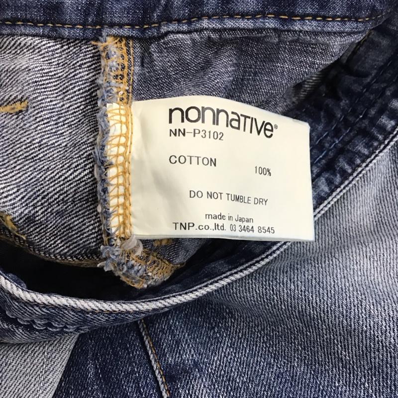 ノンネイティブ nonnative パンツ デニム、ジーンズ デニムパンツ スリムパンツ カジュアルパンツ 0 無地 インディゴ / インディゴ / Indigo メンズ USED 古着 中古 10158488