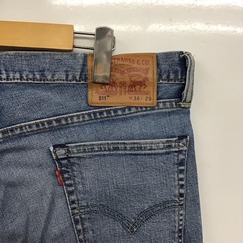 リーバイストラウスアンドコー Levi Strauss & co. パンツ デニム、ジーンズ デニムパンツ スリムパンツ カジュアルパンツ ストレッチパンツ 36インチ 無地 インディゴ / インディゴ / Indigo メンズ USED 古着 中古 10158494