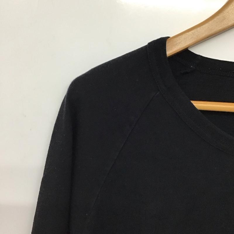 アタッチメント ATTACHMENT Tシャツ 長袖 長袖カットソー プリントカットソー クルーネック 1 無地 黒 / ブラック / black メンズ USED 古着 中古 10158495