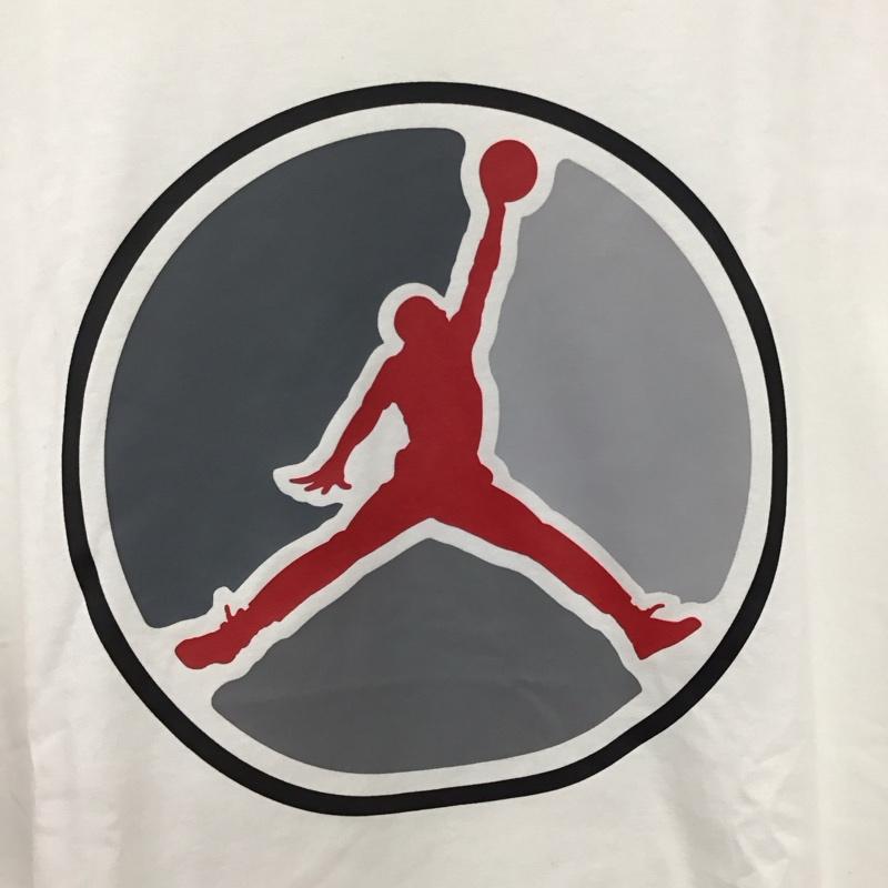 エアジョーダン AIR JORDAN Tシャツ 半袖 半袖カットソー プリントTシャツ クルーネックカットソー XL プリント 白 / ホワイト / white メンズ USED 古着 中古 10158496