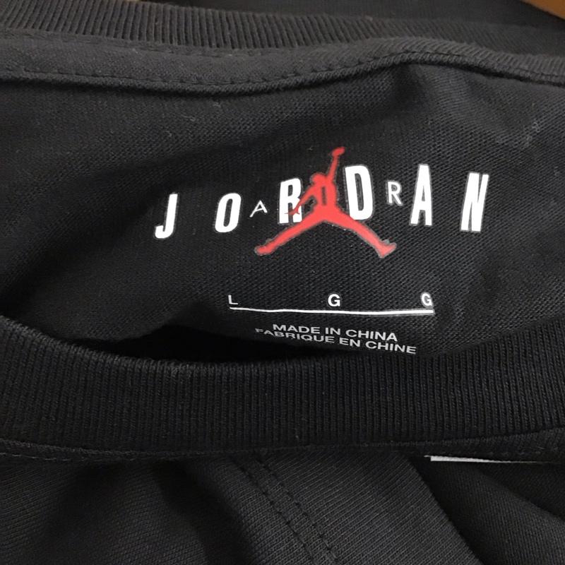 エアジョーダン AIR JORDAN Tシャツ 半袖 半袖カットソー プリントTシャツ クルーネックカットソー LL プリント 黒 / ブラック / black メンズ USED 古着 中古 10158497