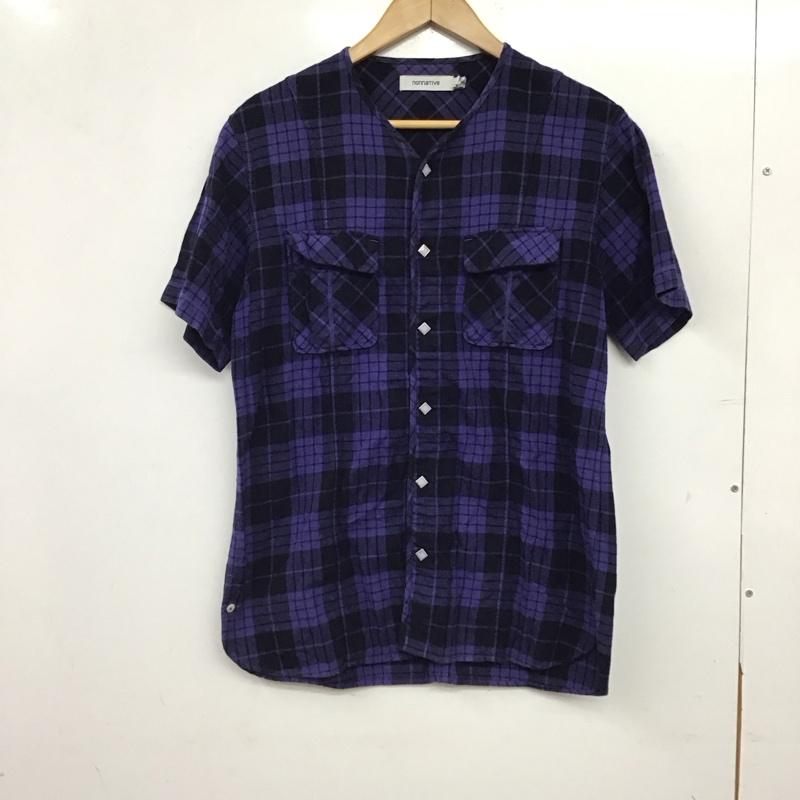 ノンネイティブ nonnative シャツ、ブラウス 半袖 半袖シャツ チェックシャツ ノーカラーシャツ 1 チェック マルチカラー / マルチカラー / multicolor メンズ USED 古着 中古 10158498