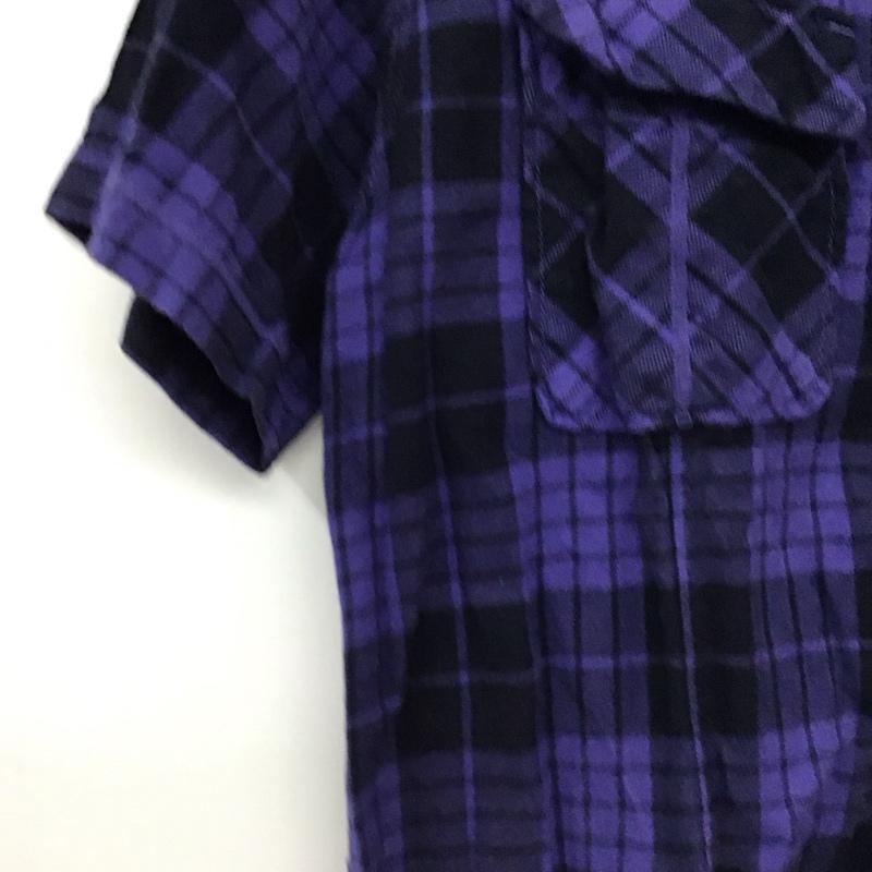 ノンネイティブ nonnative シャツ、ブラウス 半袖 半袖シャツ チェックシャツ ノーカラーシャツ 1 チェック マルチカラー / マルチカラー / multicolor メンズ USED 古着 中古 10158498
