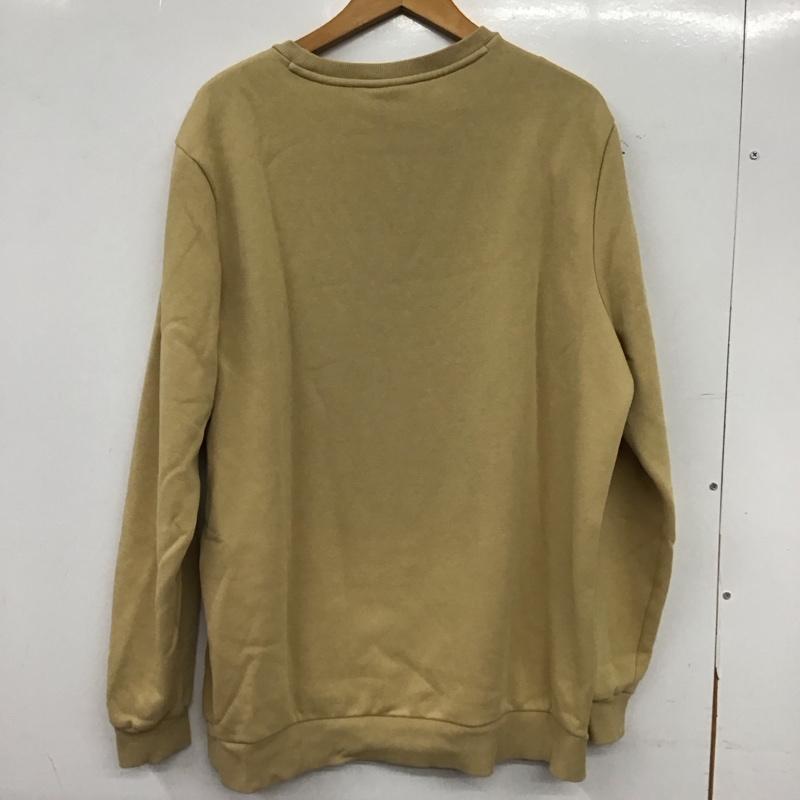 プーマ PUMA トレーナー 長袖 長袖トレーナー スウェット クルーネック プルオーバー L ロゴ、文字 ベージュ / ベージュ / beige メンズ USED 古着 中古 10158499
