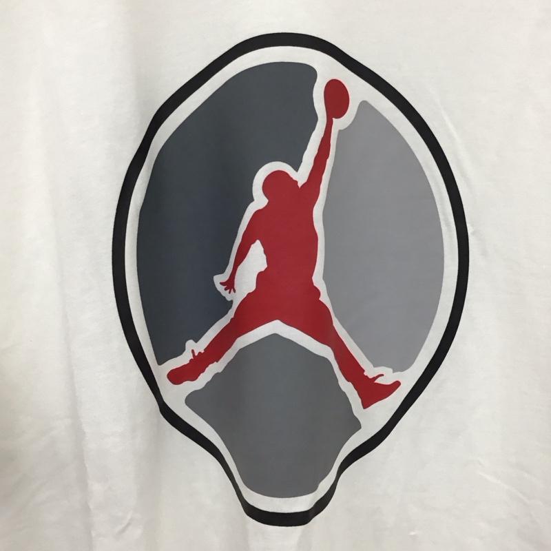 エアジョーダン AIR JORDAN Tシャツ 半袖 半袖カットソー プリントTシャツ クルーネックカットソー XL ロゴ、文字 白 / ホワイト / white メンズ USED 古着 中古 10158500