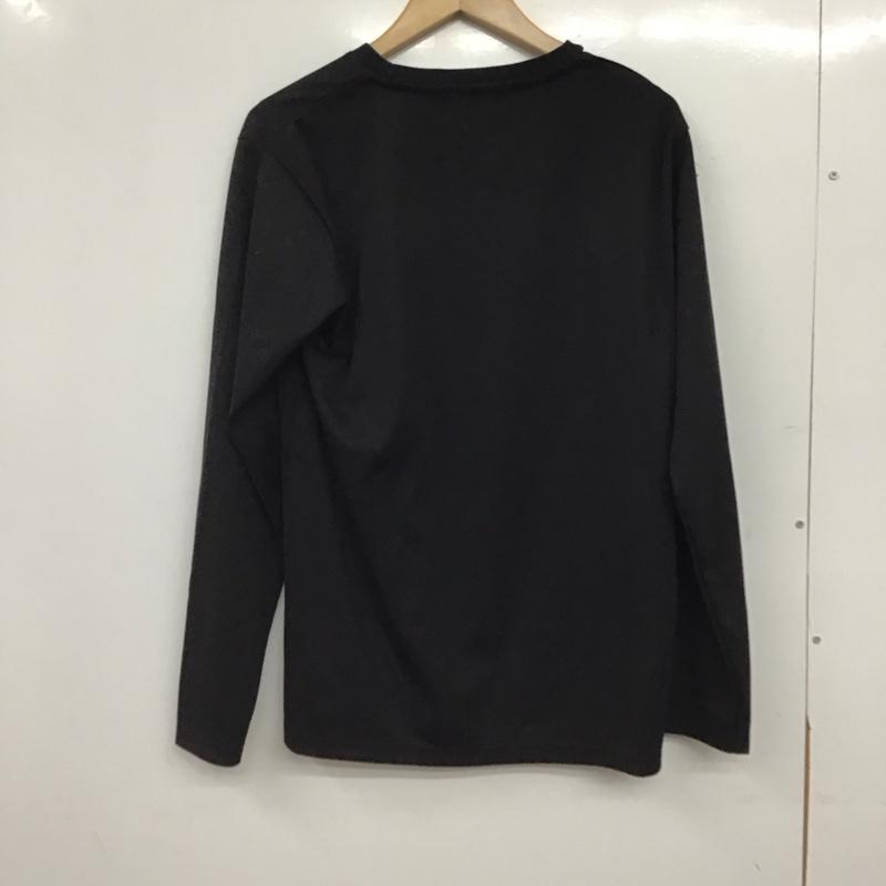 アズールバイマウジー AZUL BY MOUSSY カットソー 長袖 長袖カットソー プリントカットソー クルーネック M ロゴ、文字 黒 / ブラック / black メンズ USED 古着 中古 10158501