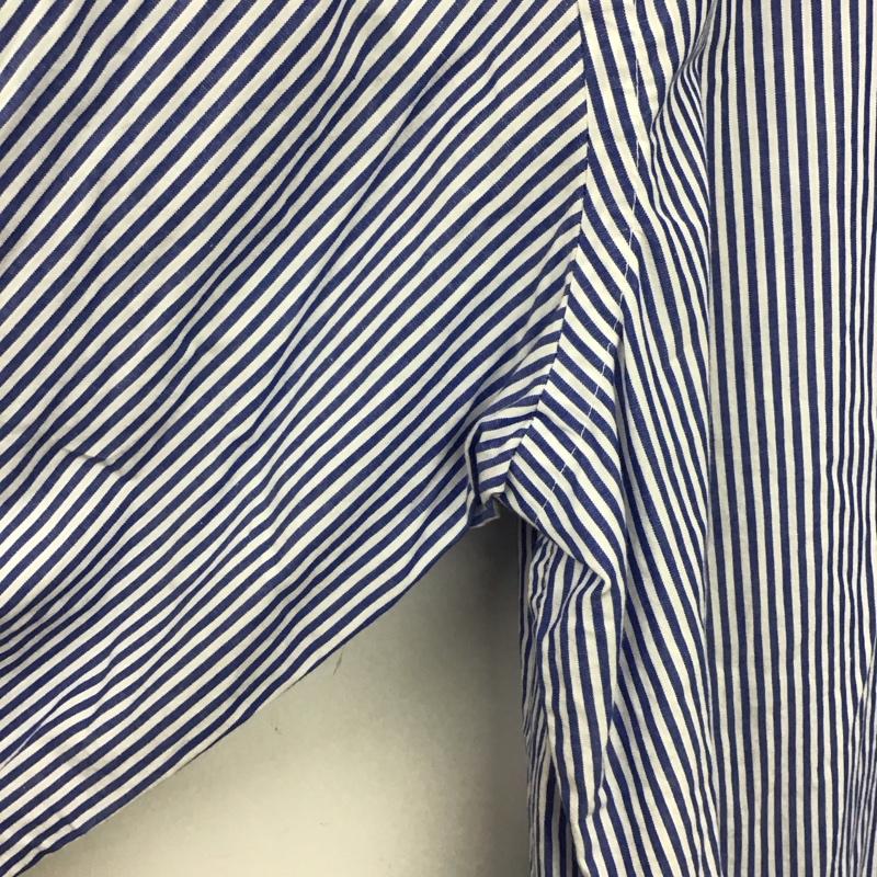 ポロバイラルフローレン Polo by RALPH LAUREN シャツ、ブラウス 長袖 長袖シャツ ストライプシャツ カラーシャツ L ストライプ 白 / ホワイト / white X 青 / ブルー / blue メンズ USED 古着 中古 10158504