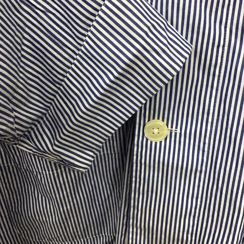 ポロバイラルフローレン Polo by RALPH LAUREN シャツ、ブラウス 長袖 長袖シャツ ストライプシャツ カラーシャツ L ストライプ 白 / ホワイト / white X 青 / ブルー / blue メンズ USED 古着 中古 10158504