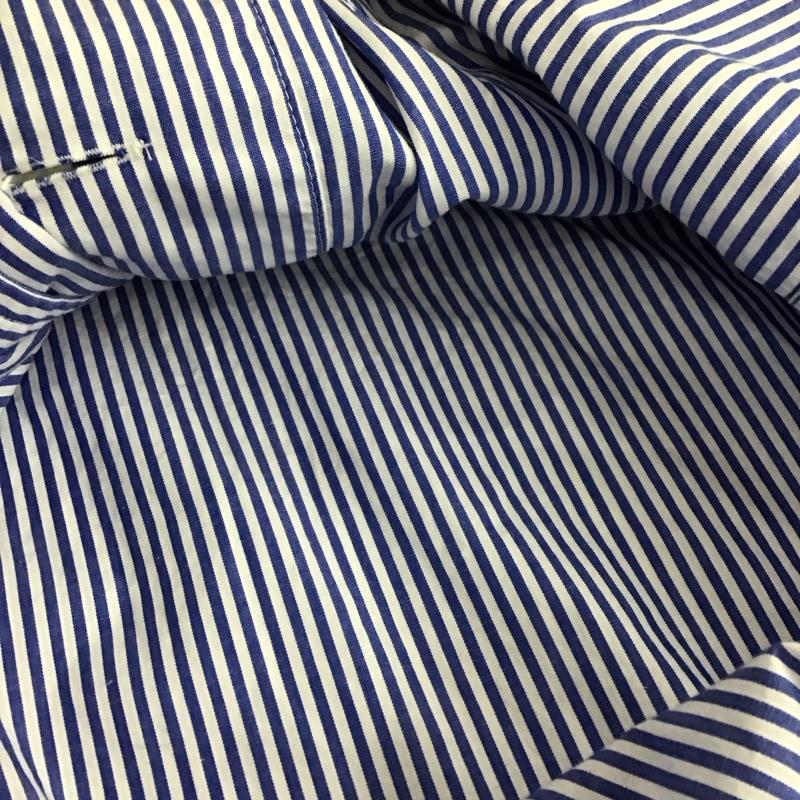 ポロバイラルフローレン Polo by RALPH LAUREN シャツ、ブラウス 長袖 長袖シャツ ストライプシャツ カラーシャツ L ストライプ 白 / ホワイト / white X 青 / ブルー / blue メンズ USED 古着 中古 10158504