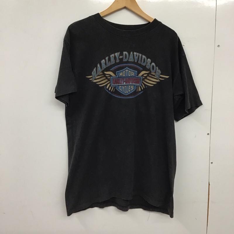 ハーレーダビッドソン Harley-Davidson Tシャツ 半袖 半袖カットソー プリントTシャツ クルーネックカットソー M プリント ダークグレー / ダークグレー / メンズ USED 古着 中古 10158505