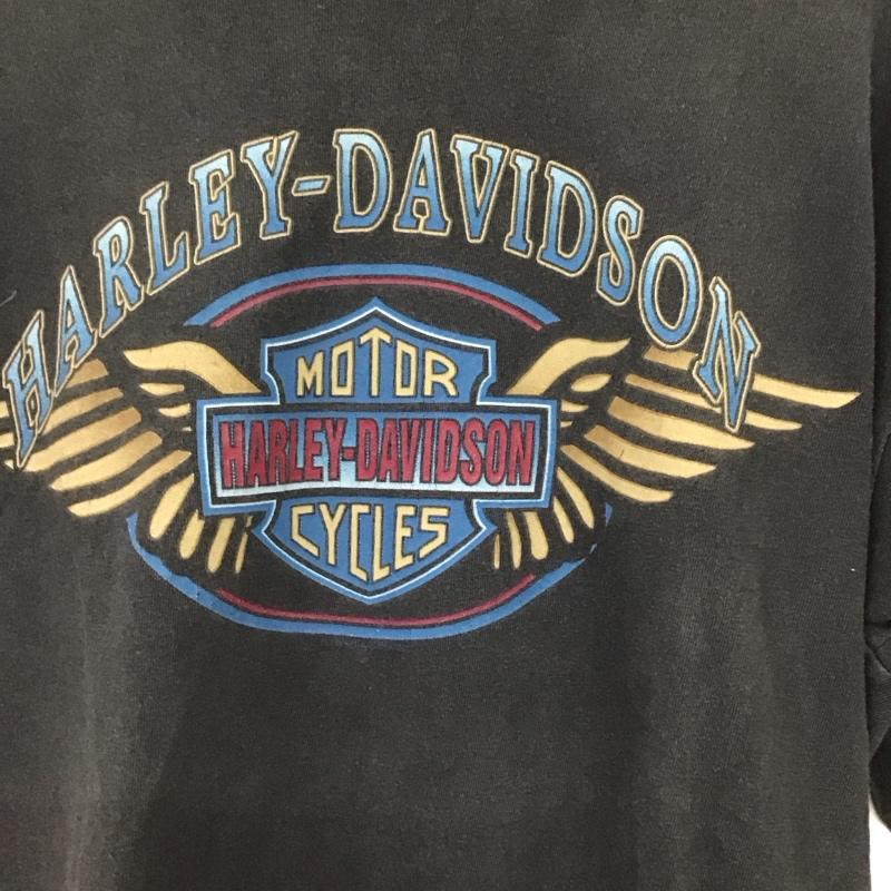 ハーレーダビッドソン Harley-Davidson Tシャツ 半袖 半袖カットソー プリントTシャツ クルーネックカットソー M プリント ダークグレー / ダークグレー / メンズ USED 古着 中古 10158505
