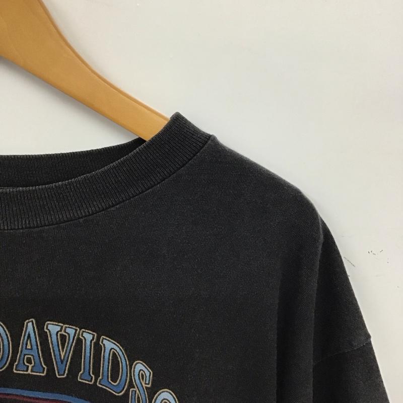ハーレーダビッドソン Harley-Davidson Tシャツ 半袖 半袖カットソー プリントTシャツ クルーネックカットソー M プリント ダークグレー / ダークグレー / メンズ USED 古着 中古 10158505
