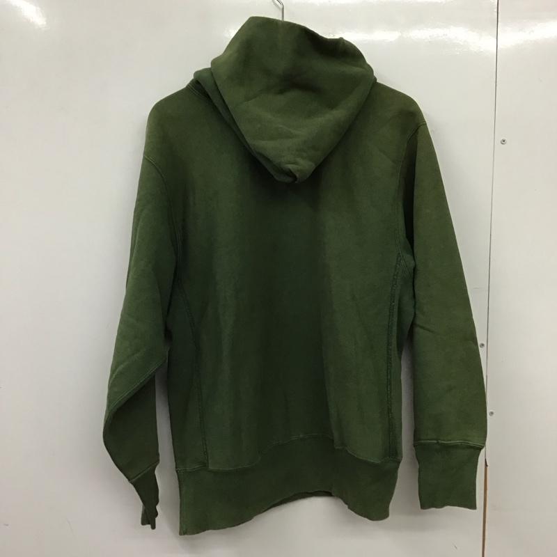 チャンピオン Campion パーカー 長袖 長袖パーカー プルオーバーパーカー スウェット L ロゴ、文字 カーキ / カーキ / khaki メンズ USED 古着 中古 10158506