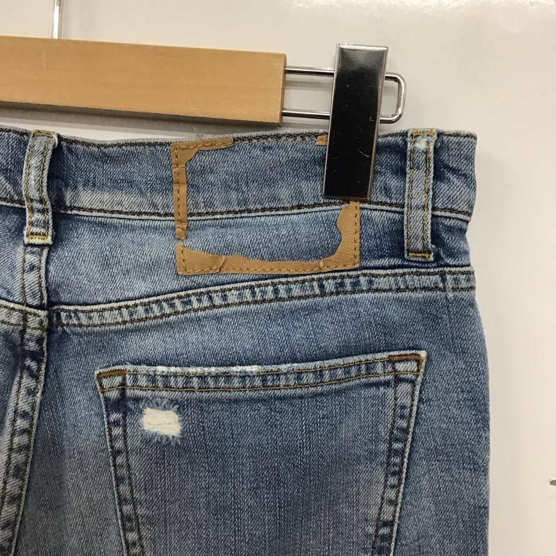 ザラ ZARA パンツ デニム、ジーンズ 無地 水色 / ライトブルー / レディース USED 古着 中古 10158514