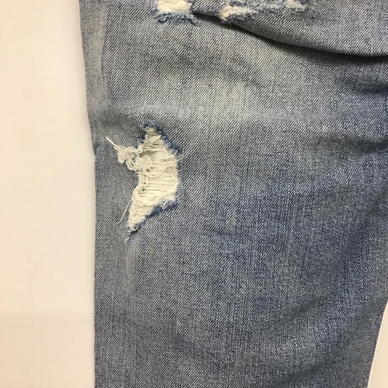 ザラ ZARA パンツ デニム、ジーンズ 無地 水色 / ライトブルー / レディース USED 古着 中古 10158514