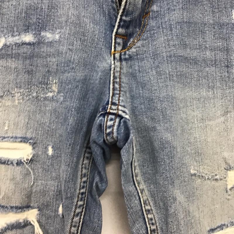 ザラ ZARA パンツ デニム、ジーンズ 無地 水色 / ライトブルー / レディース USED 古着 中古 10158514