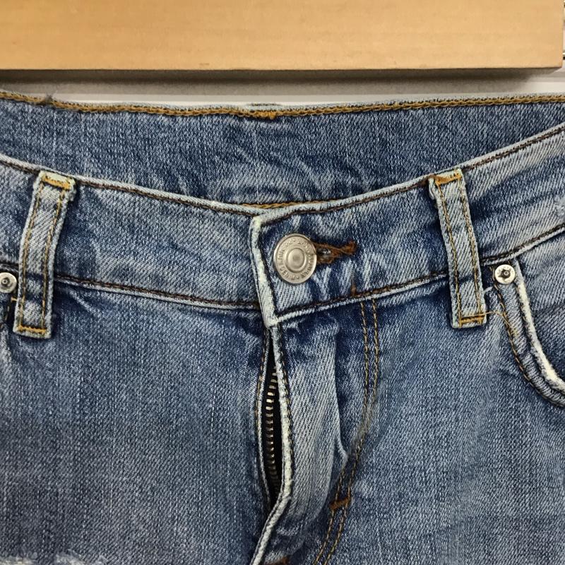 ザラ ZARA パンツ デニム、ジーンズ 無地 水色 / ライトブルー / レディース USED 古着 中古 10158514