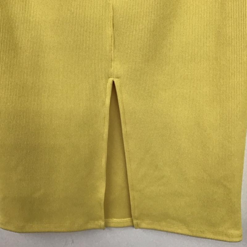 ローリーズファーム LOWRYS FARM スカート ロングスカート FREE 無地 黄 / イエロー / yellow レディース USED 古着 中古 10158516