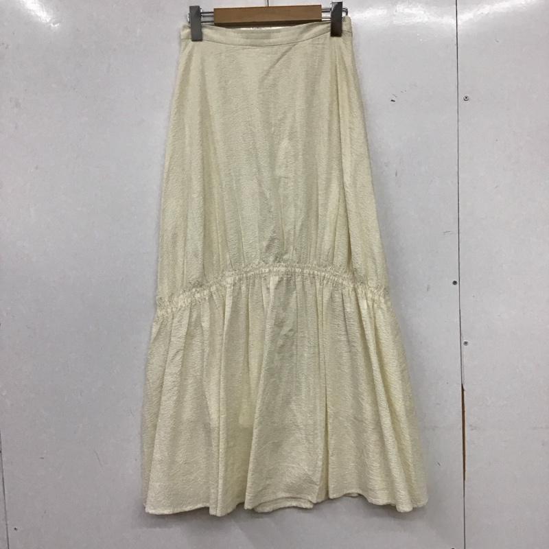 ローリーズファーム LOWRYS FARM スカート ロングスカート FREE 無地 オフホワイト / オフホワイト / レディース USED 古着 中古 10158517