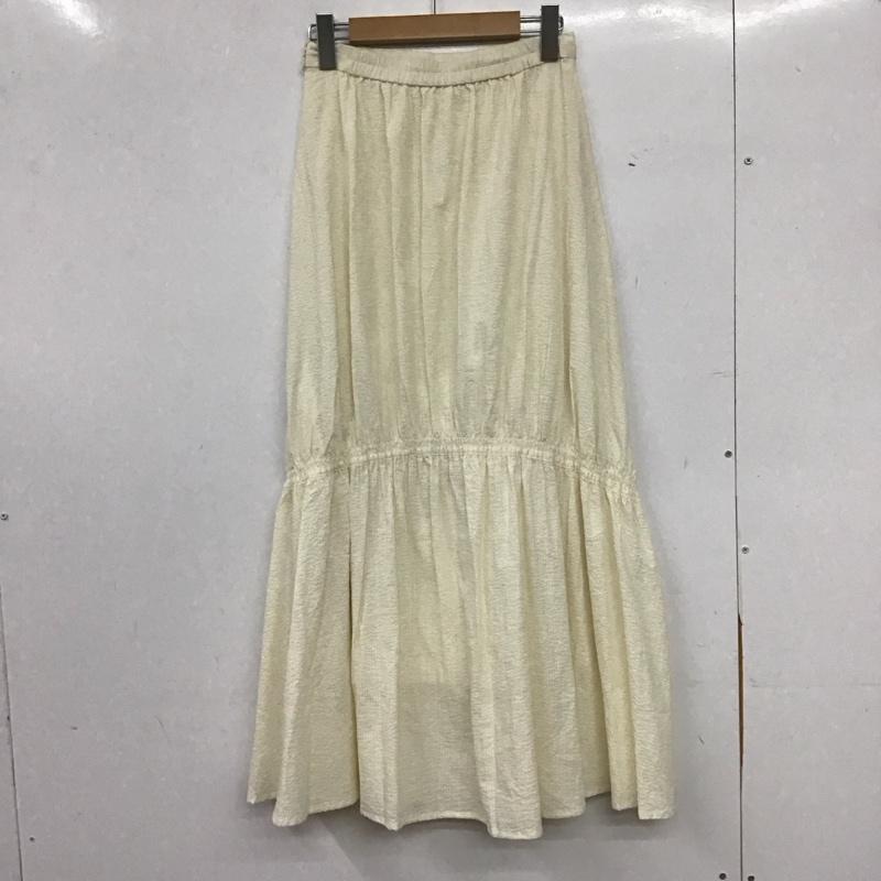 ローリーズファーム LOWRYS FARM スカート ロングスカート FREE 無地 オフホワイト / オフホワイト / レディース USED 古着 中古 10158517