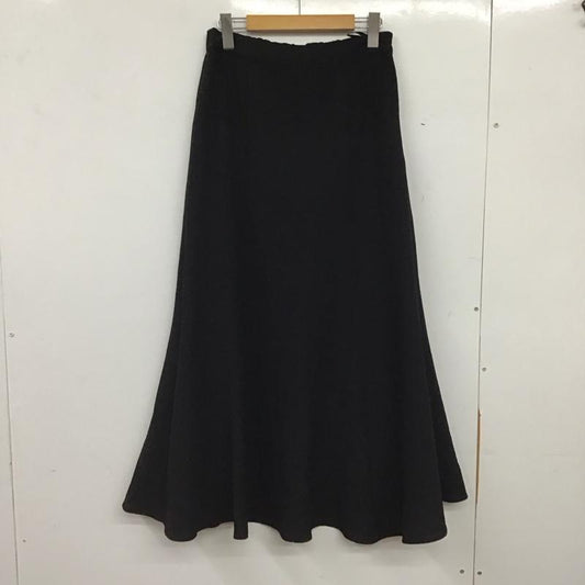ローリーズファーム LOWRYS FARM スカート ロングスカート L 無地 黒 / ブラック / black レディース USED 古着 中古 10158518