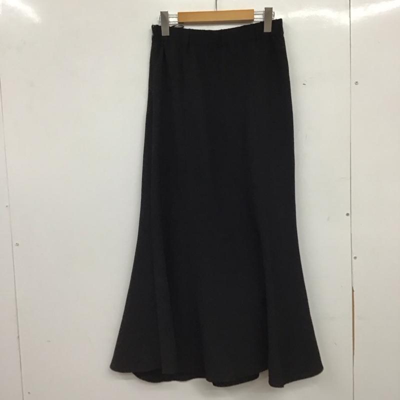 ローリーズファーム LOWRYS FARM スカート ロングスカート L 無地 黒 / ブラック / black レディース USED 古着 中古 10158518