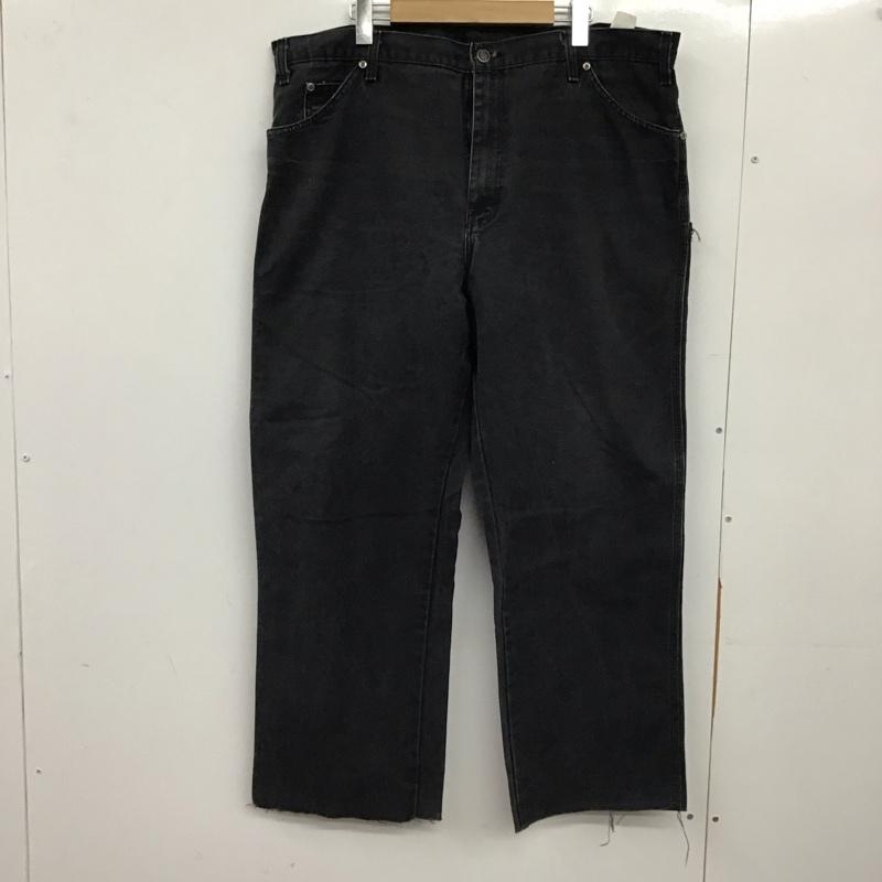 ディッキーズ Dickies パンツ デニム、ジーンズ デニムパンツ ワイドパンツ カジュアルパンツ 無地 ダークグレー / ダークグレー / メンズ USED 古着 中古 10158519