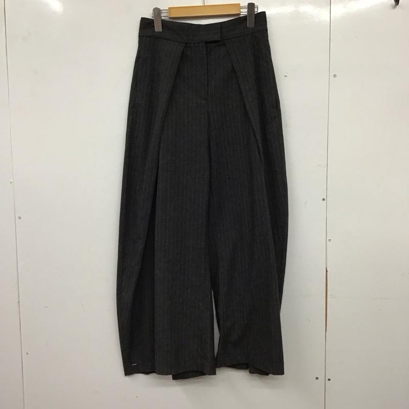 ザラ ZARA パンツ スラックス XS ストライプ チャコールグレー / チャコールグレー / レディース USED 古着 中古 10158523