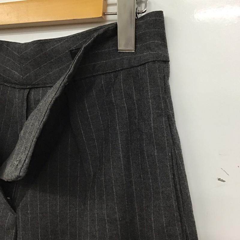 ザラ ZARA パンツ スラックス XS ストライプ チャコールグレー / チャコールグレー / レディース USED 古着 中古 10158523