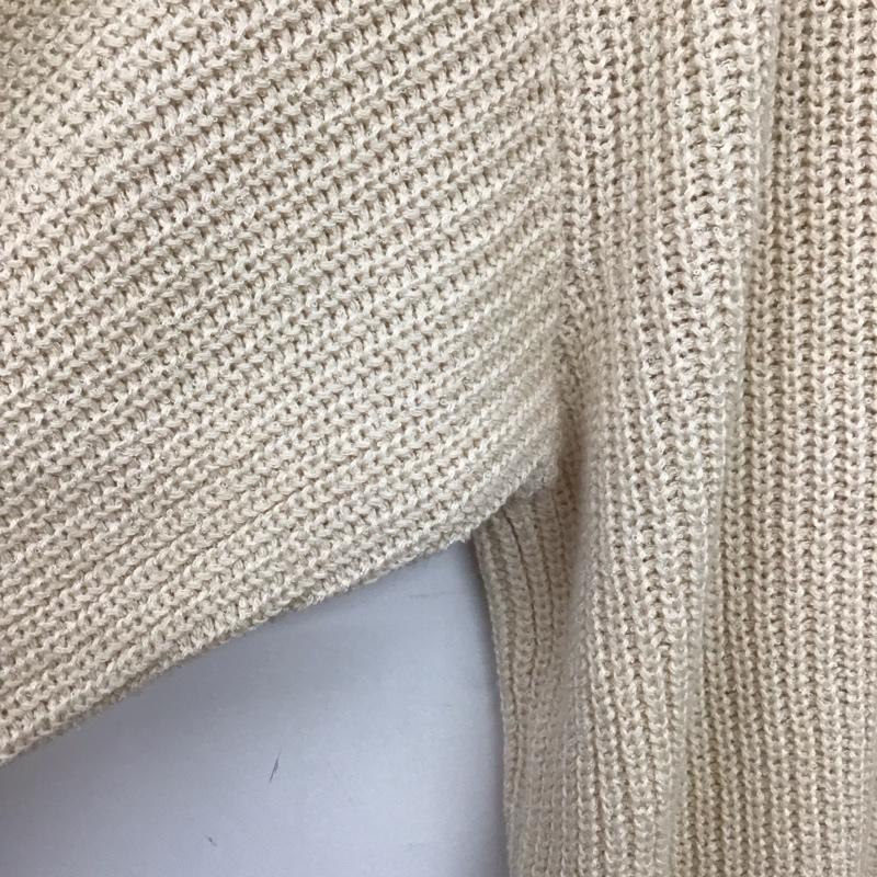 ローリーズファーム LOWRYS FARM ニット、セーター 長袖 FREE 無地 ベージュ / ベージュ / beige レディース USED 古着 中古 10158525