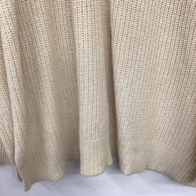 ローリーズファーム LOWRYS FARM ニット、セーター 長袖 FREE 無地 ベージュ / ベージュ / beige レディース USED 古着 中古 10158525