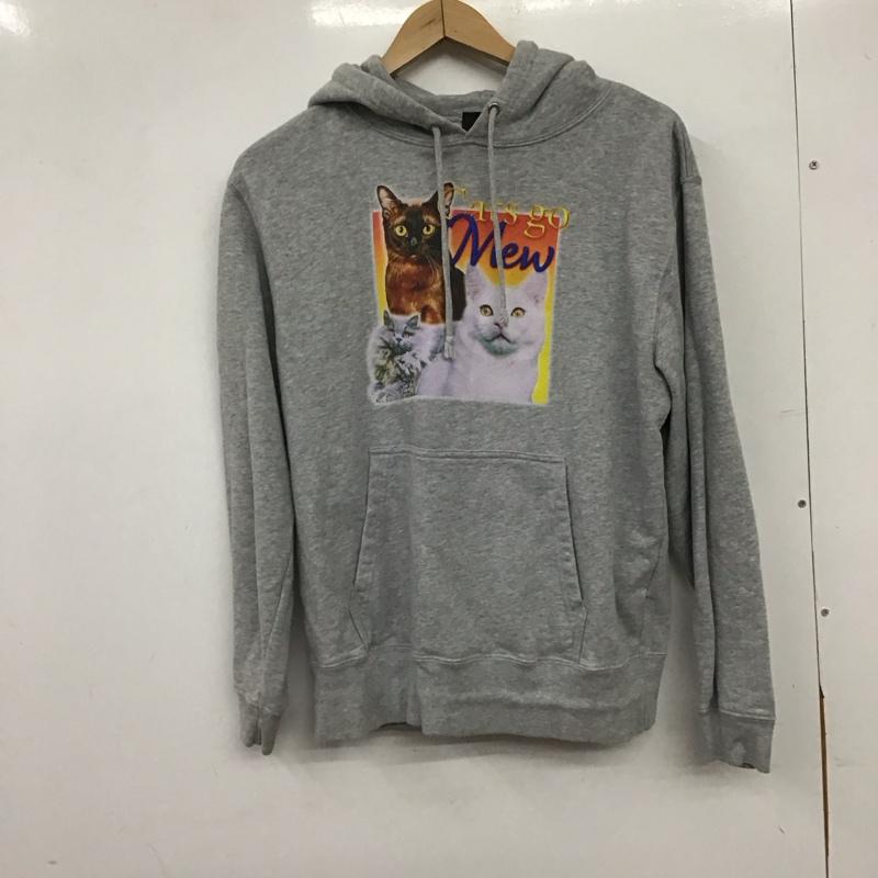 ビームス BEAMS パーカー 長袖 長袖パーカー プルオーバーパーカー スウェット M プリント 灰 / グレー / gray メンズ USED 古着 中古 10158526