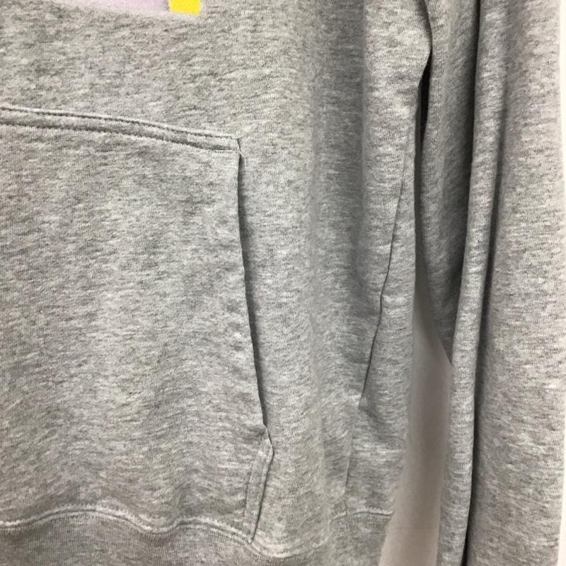 ビームス BEAMS パーカー 長袖 長袖パーカー プルオーバーパーカー スウェット M プリント 灰 / グレー / gray メンズ USED 古着 中古 10158526
