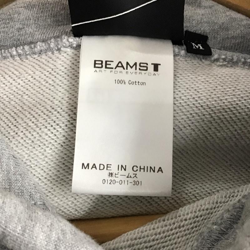 ビームス BEAMS パーカー 長袖 長袖パーカー プルオーバーパーカー スウェット M プリント 灰 / グレー / gray メンズ USED 古着 中古 10158526